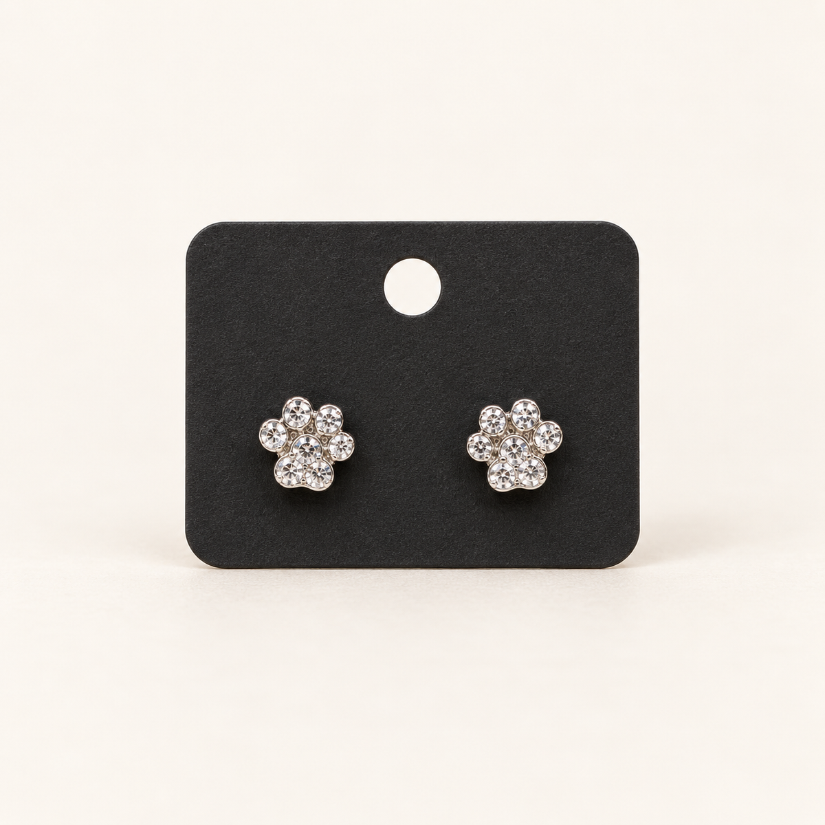 Paw print crystal earrings Belle Box