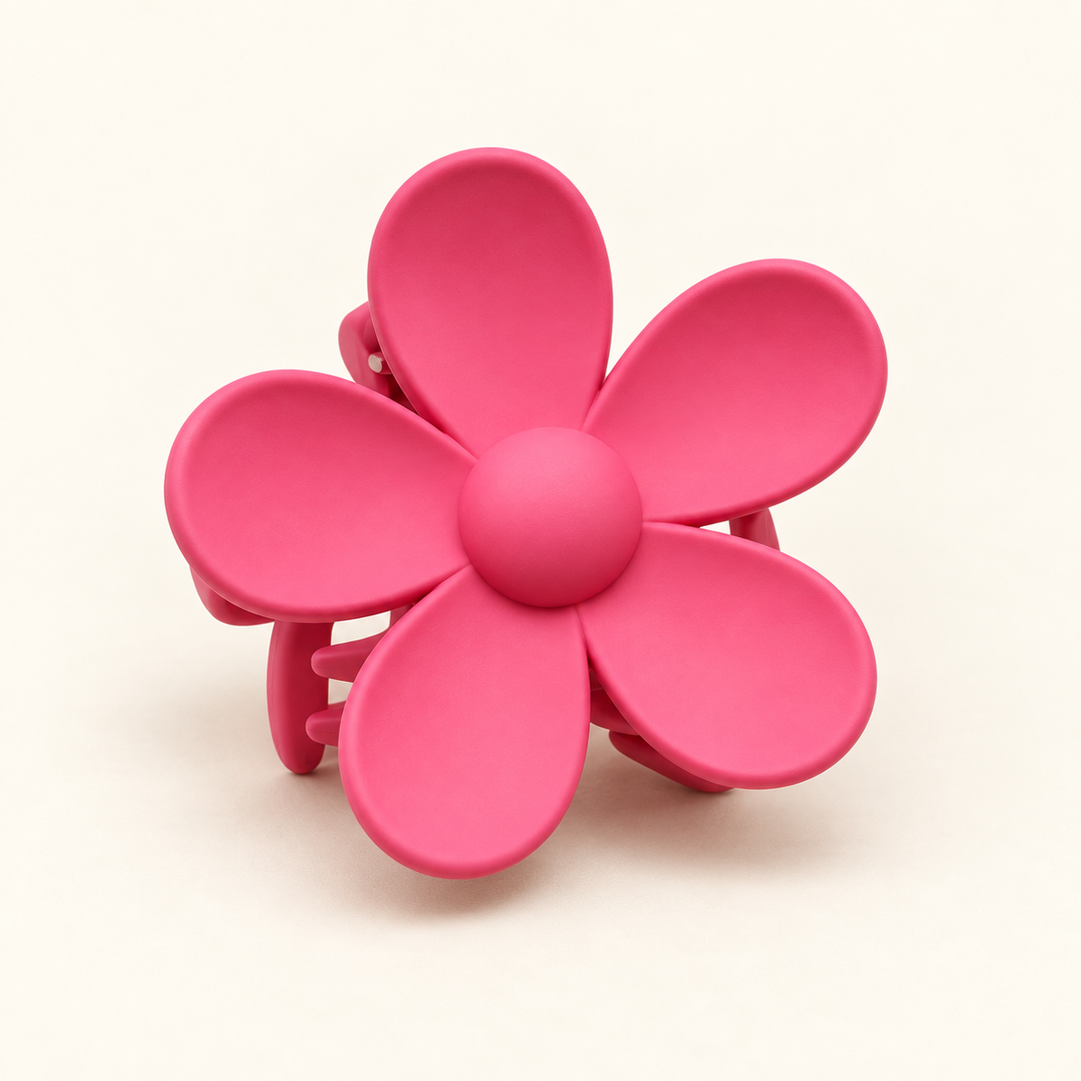 Dark pink flower hair claw - large My Store