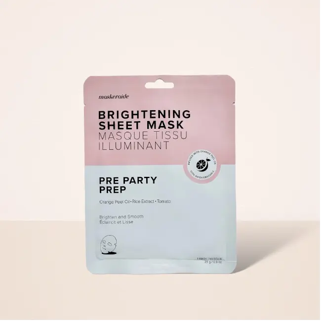 Pre Party Prep Brightening Sheet Mask Maskeraide