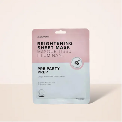 Pre Party Prep Brightening Sheet Mask Maskeraide
