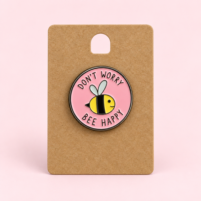 "Don't worry Bee happy" pin Belle Box