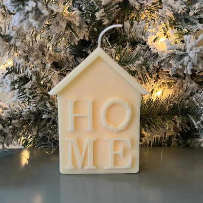 Christmas House Candle Lelik Craft Design