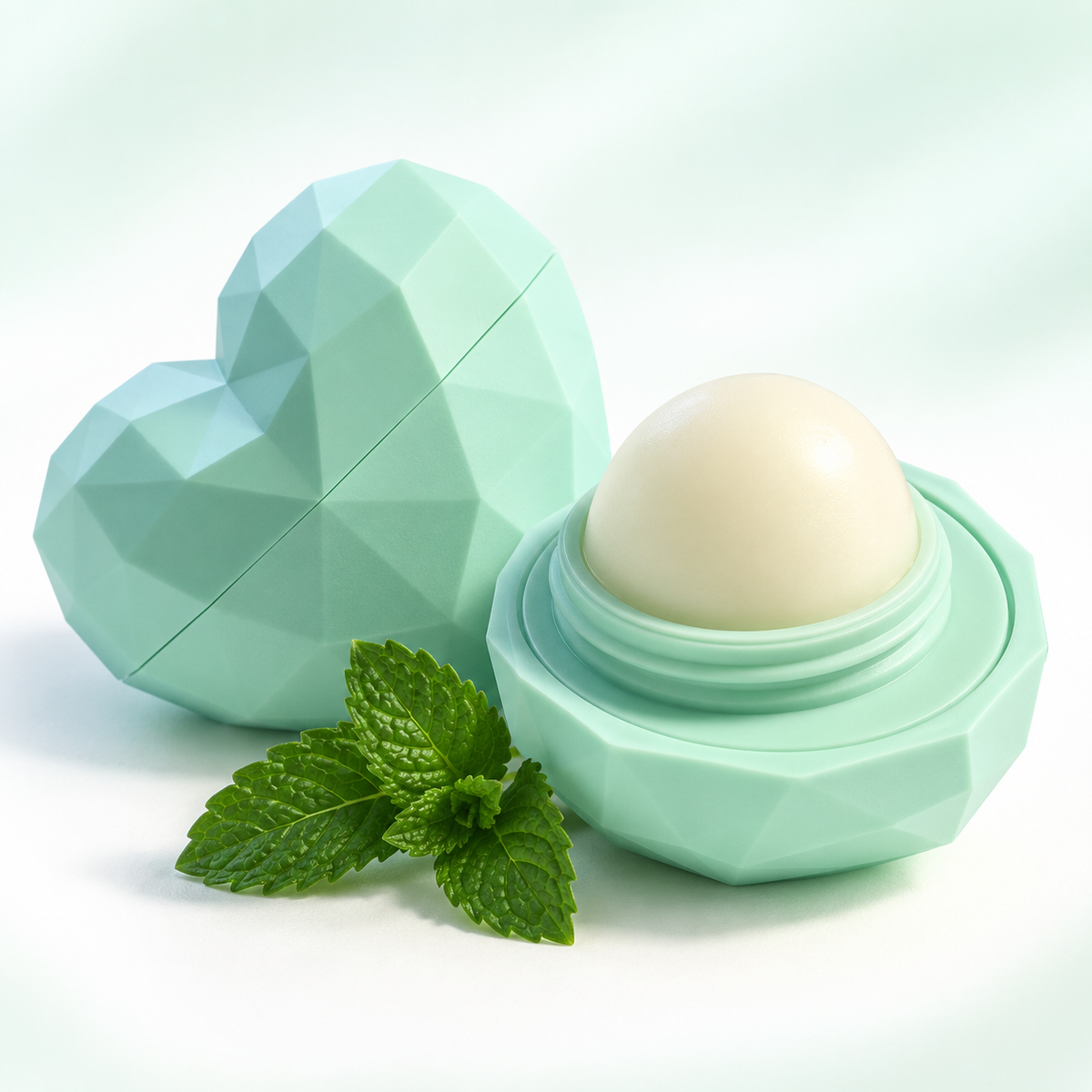 Rebels Refinery Sweet Mint Heart Lip Balm 100% Natural Rebels Refinery