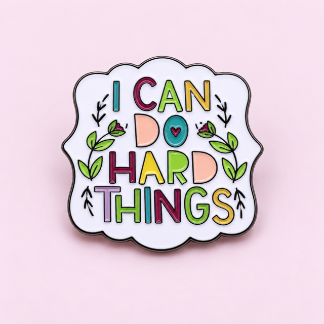 "I can do hard things" pin Belle Box