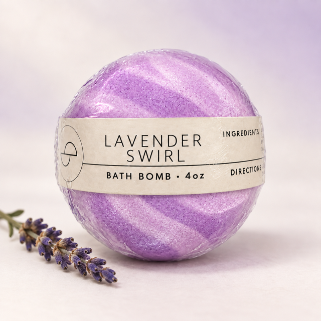 Lavender Swirl Bath Bomb Lend Me Some Sugar Bath Company