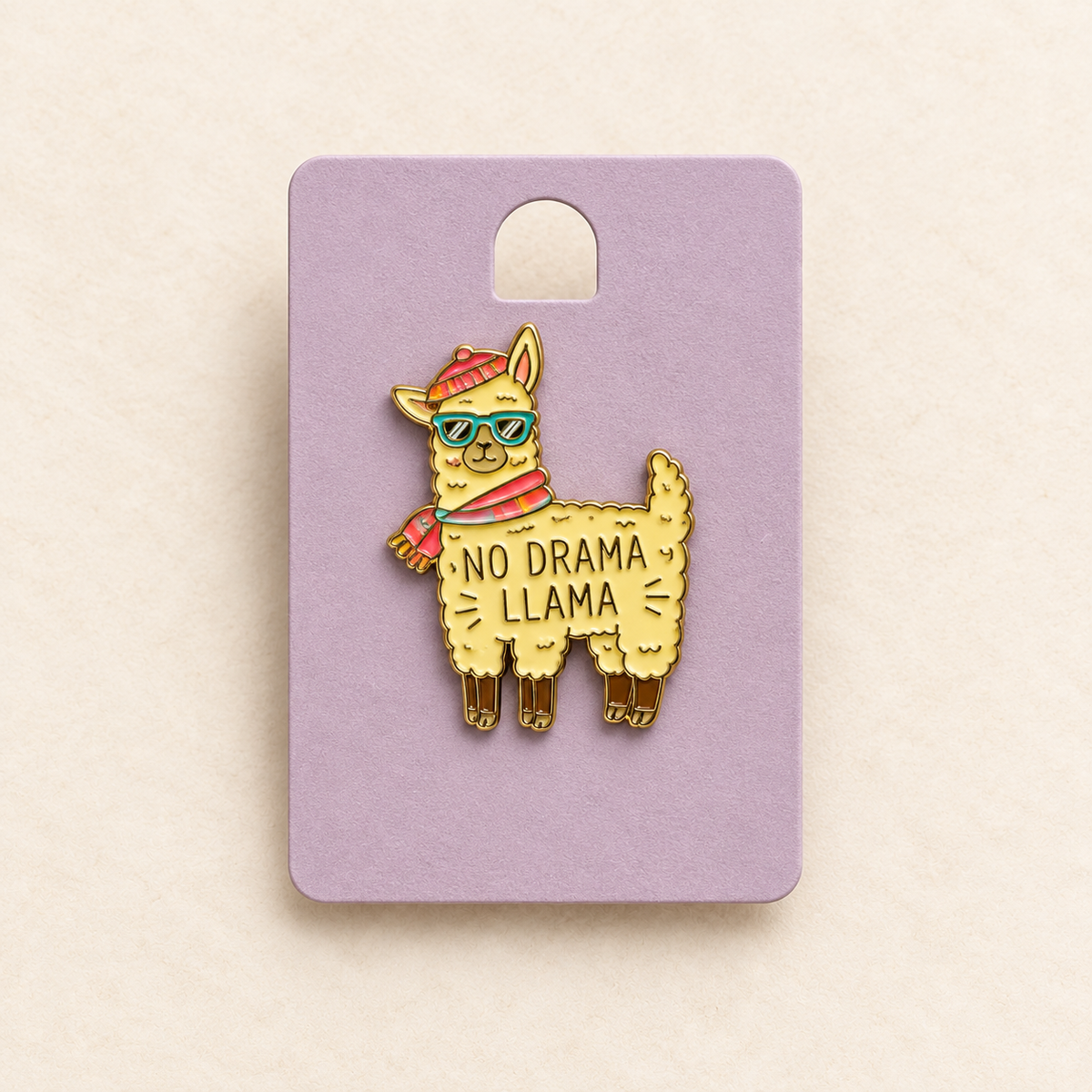 No Drama llama pin Belle Box