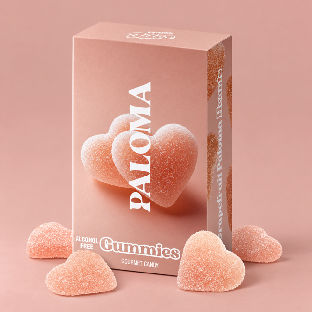 Paloma hearts gummies - alcohol free Belle Box