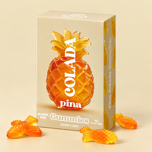 Piña Colada gummies - alcohol free Belle Box