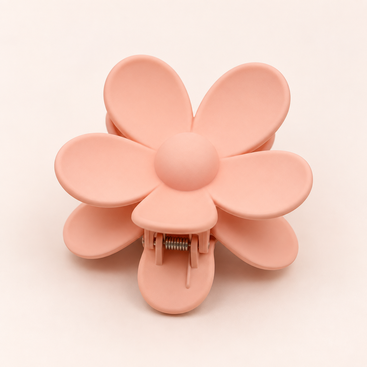 Light pink flower hair claw - large My Store