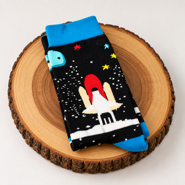 Spaceship / rocket Men’s socks My Store