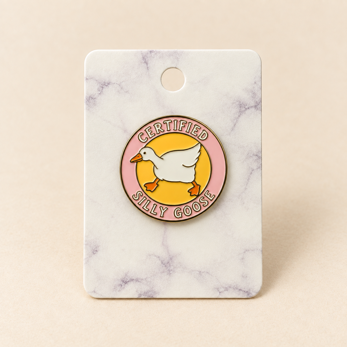 Certified Silly Goose pin Belle Box