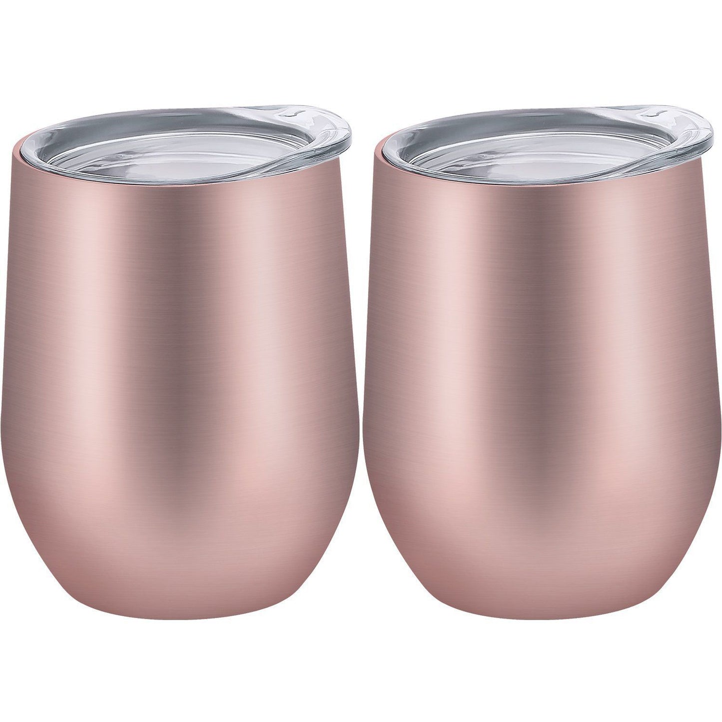 Rose gold wine tumblers - set of 2