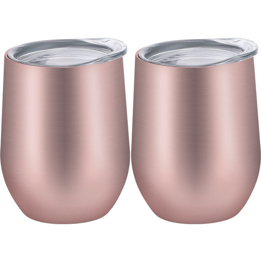 Rose gold wine tumblers - set of 2